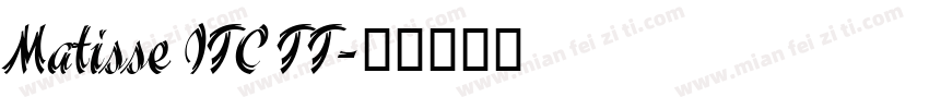 Matisse ITC TT字体转换